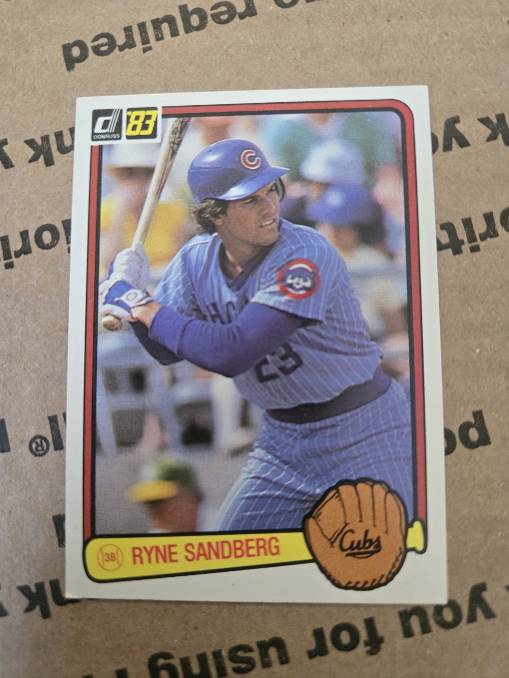 Vintage Baseball 1983 Donruss Ryne Sandberg Rc Cubs Hof